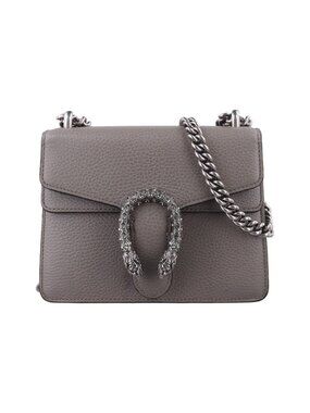 Gucci Dionysus Gray Leather Messenger